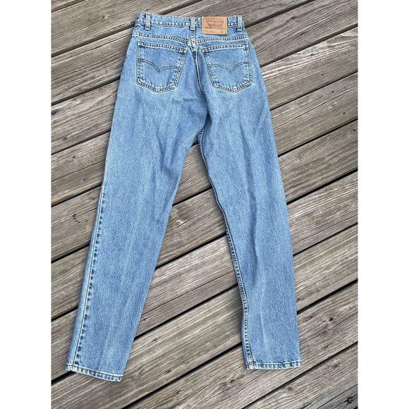 Vintage 1996 Levis More Relaxed Fit Tapered Leg Orange Tab Jeans Sz 3 13x32 USA - Picture 3 of 10